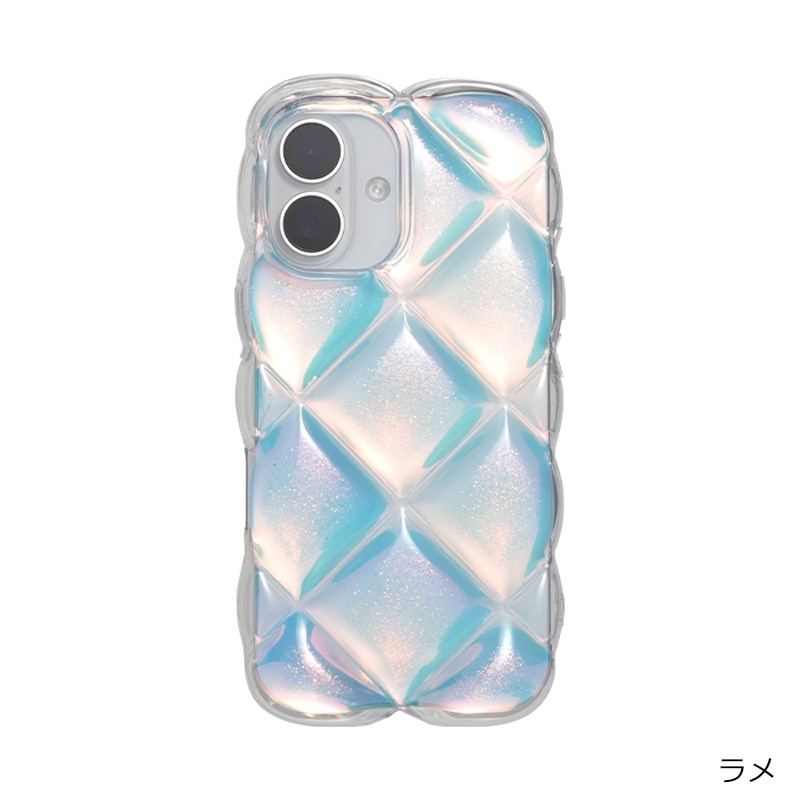 クリアキルティングケース iPhone16用(ラメ): 通常| プラザオンライン