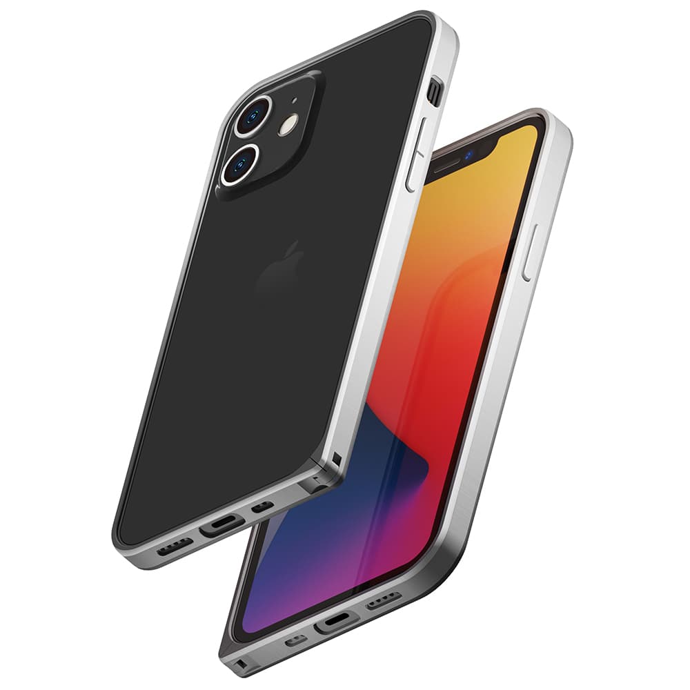 iPhone 12 /12 Pro用 アルミニウムバンパー シルバー｜株式会社PGA