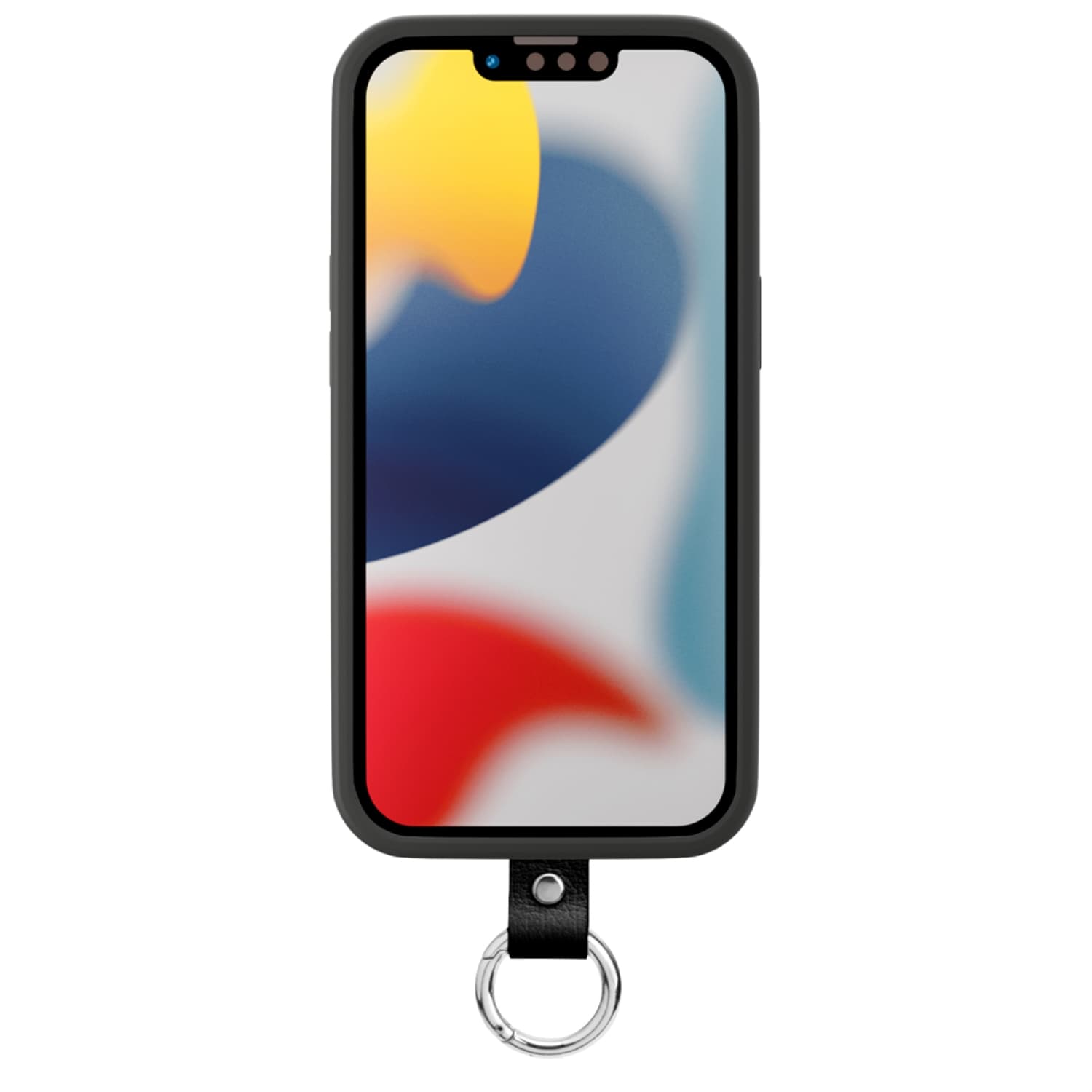 iPhone 13用 ポケット付 ハイブリッドタフケース ブラック｜株式会社PGA