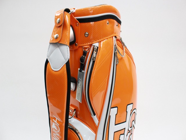 CB1908 オレンジ 未使用品 ホンマ(HONMA) キャディバッグ(CADDY BAG