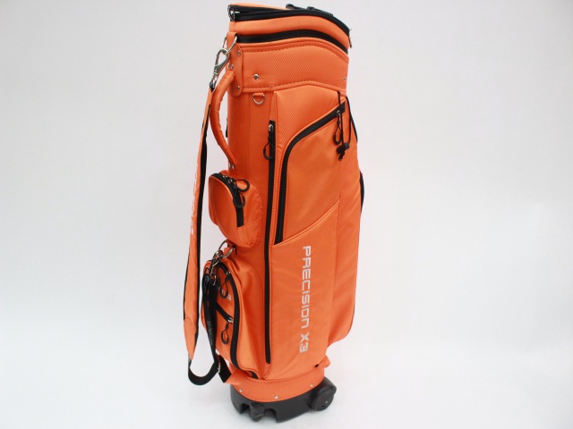PRECISION X3 キャスター付 キャディバッグ オレンジ 中古 その他