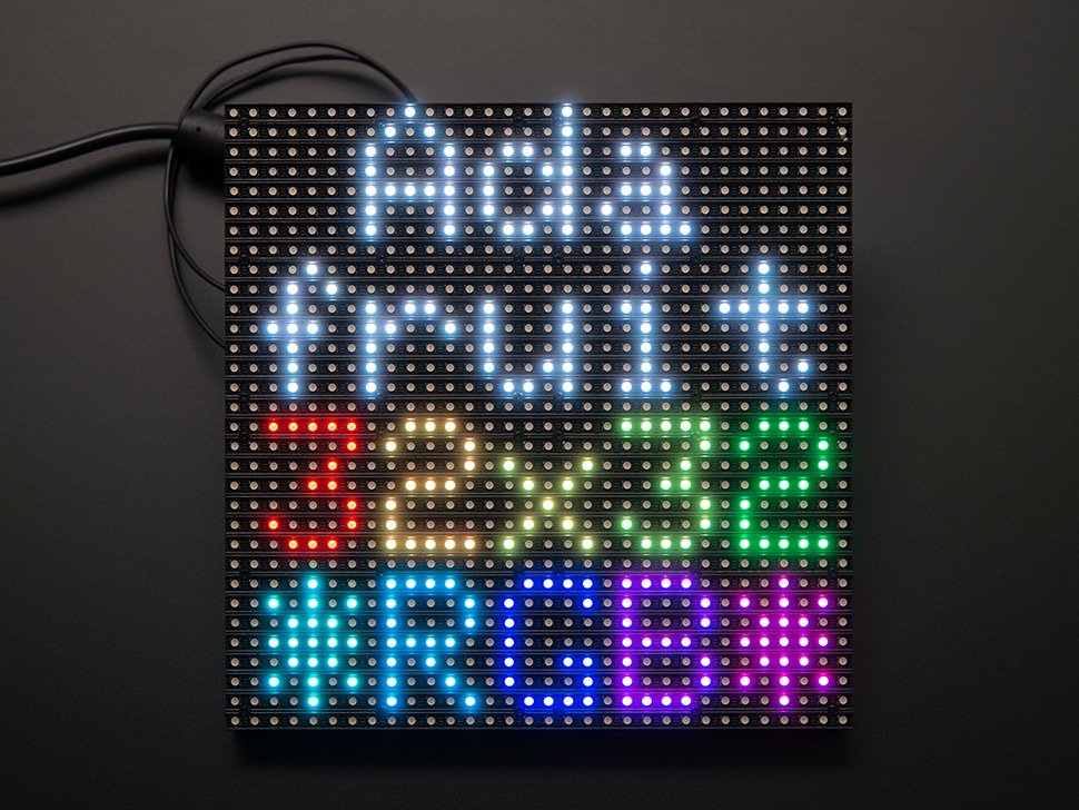 32x32 RGB LED Matrix Panel - 6mm pitch - Physical Computing Lab