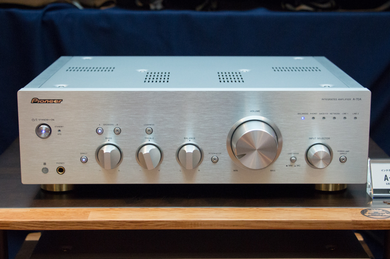 パイオニア、フルバランス構成のクラスDプリメイン「A-70A」。11.2MHz