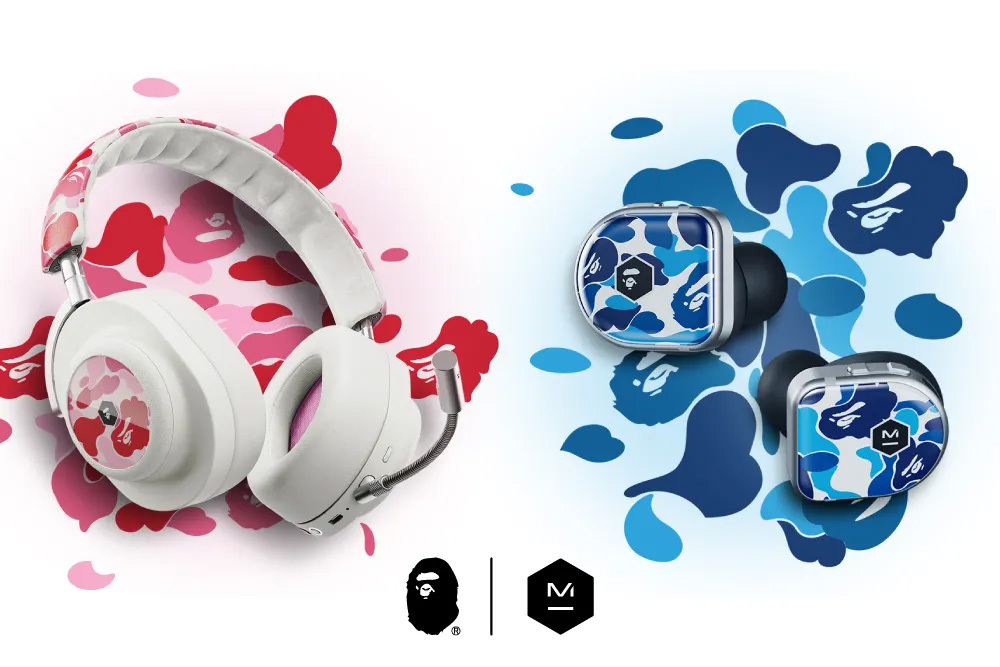 A BATHING APEとMASTER & DYNAMICのコラボモデル。「ABC CAMO」を