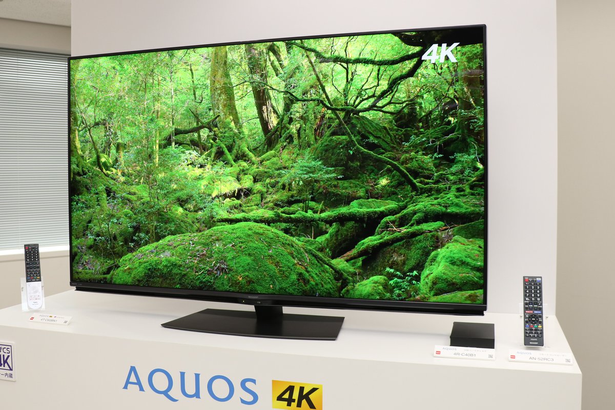シャープ、ダブル4Kチューナー搭載の液晶テレビ“AQUOS 4K”「BN1／BL1