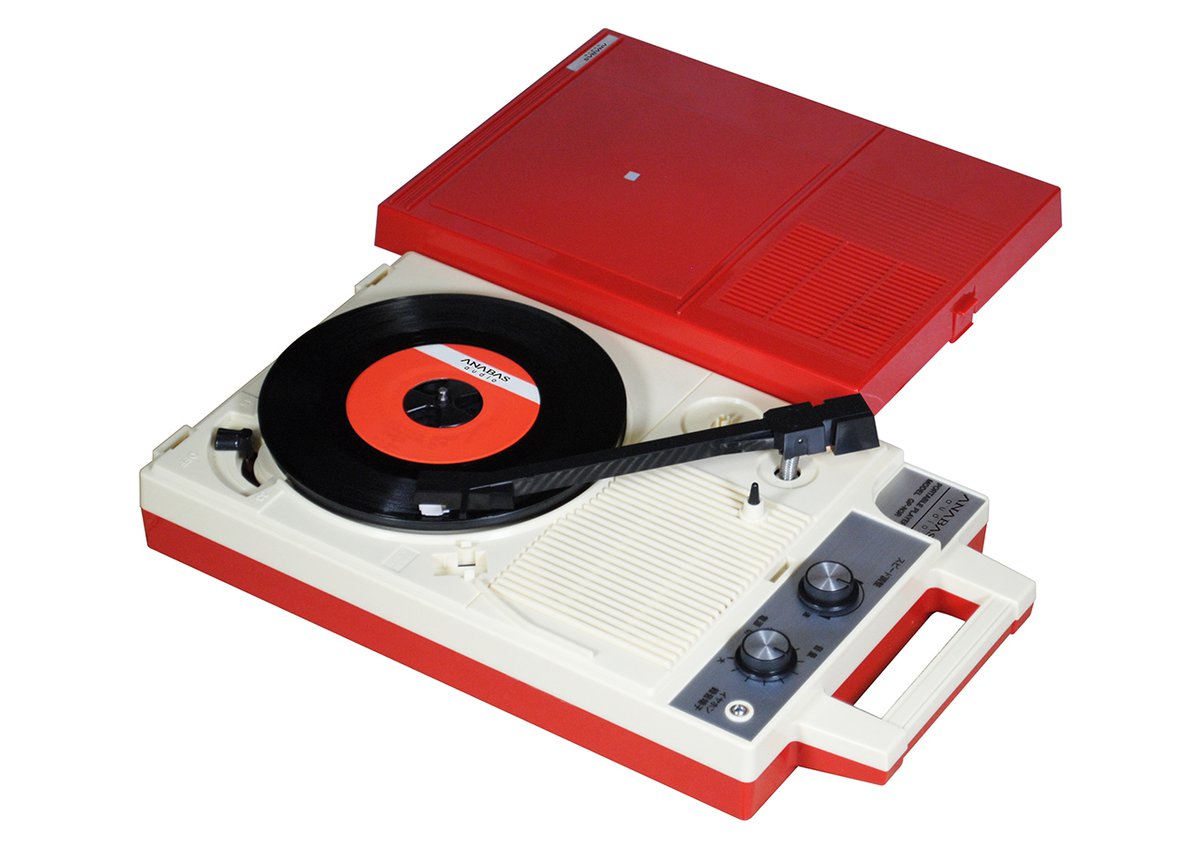 ポータブルレコードプレーヤー「GP-3-R」復刻。昭和の銘機が令和に登場