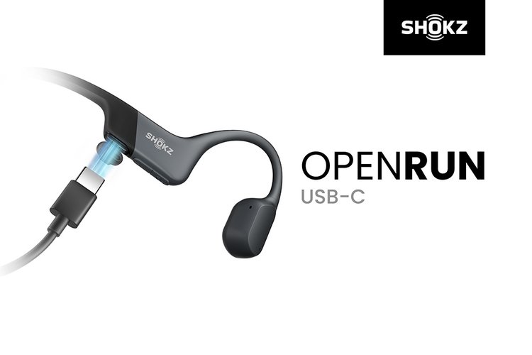 Shokz、骨伝導Bluetoothイヤホン「OpenRun」にUSB-C充電モデル。既存の