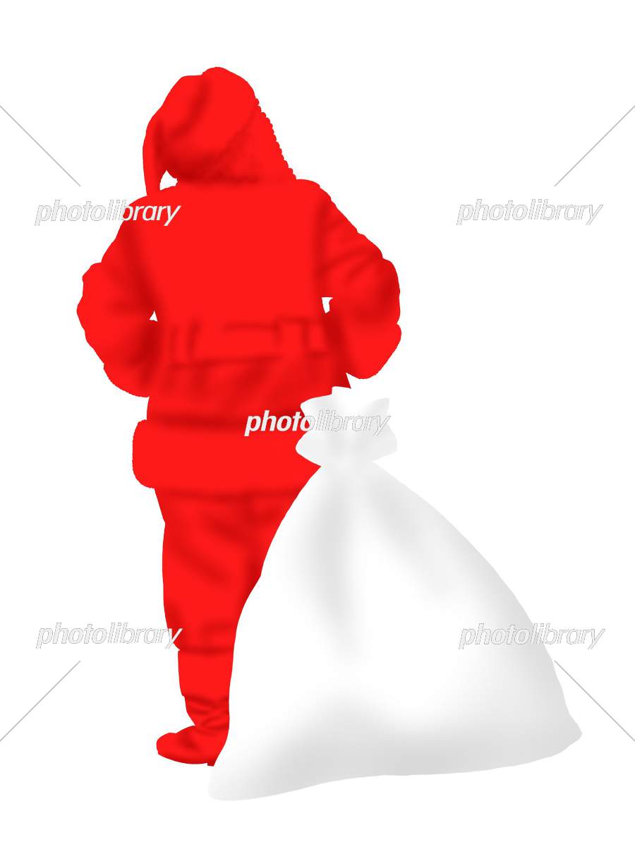 後ろ姿のサンタクロース イラスト素材 [7552821] - フォトライブラリー