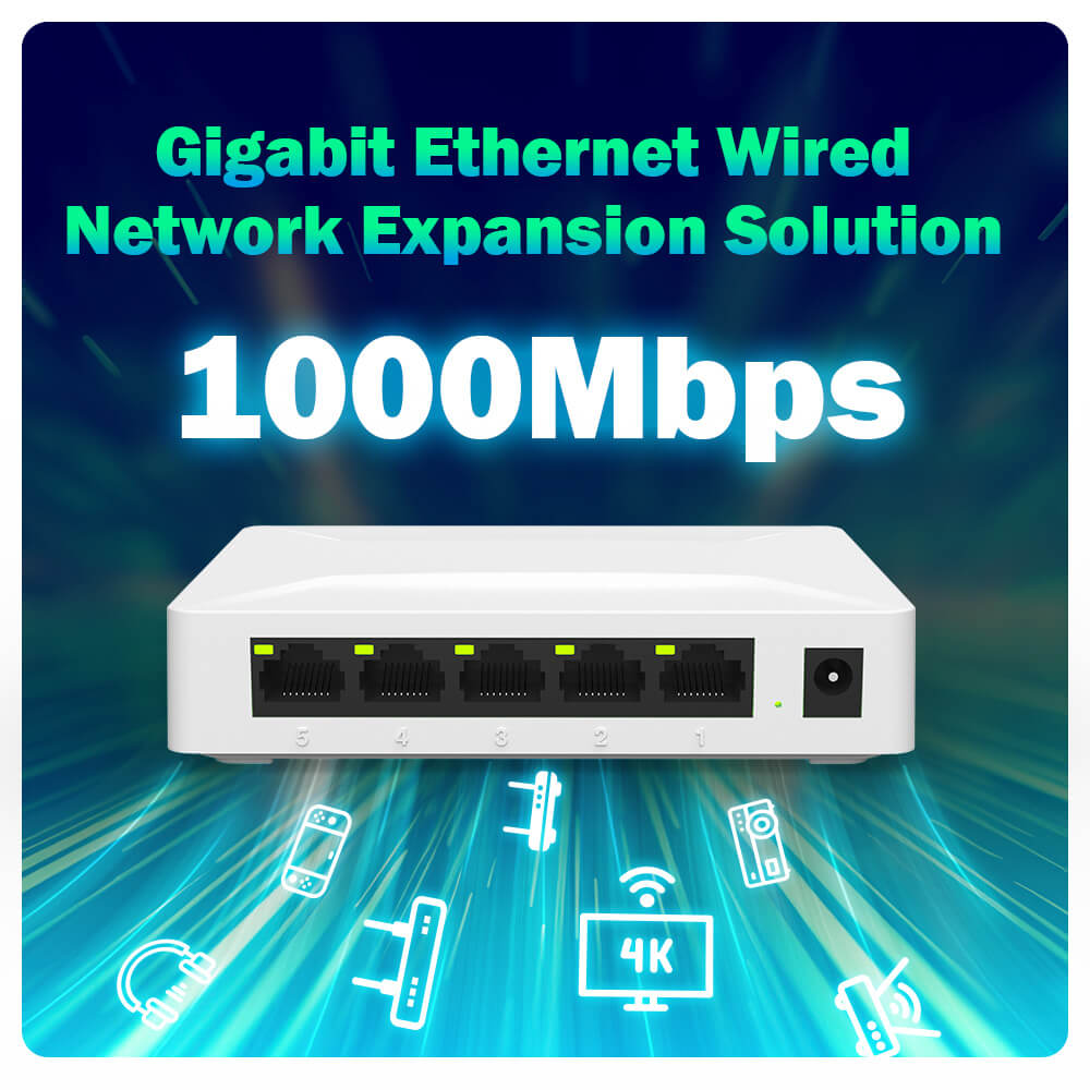 10/100/1000M 5 port switch GS05 – Pix-Link
