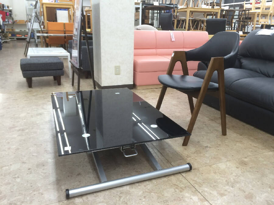 昇降ガラステーブル ニトリ NITORI - DINING TABLE ACTIVE 入荷しま