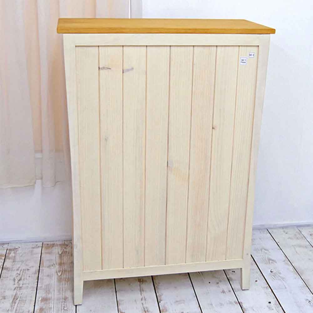 フレンチ本棚・キャビネット｜木製扉｜リング取手｜パインファクトリー