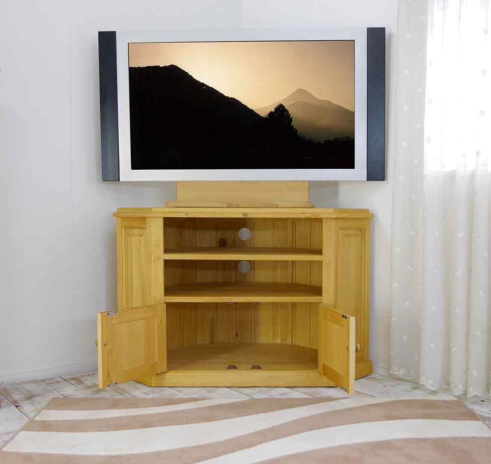 カントリーコーナーテレビ台｜パインコーナーボード｜高さ73cm｜パイン