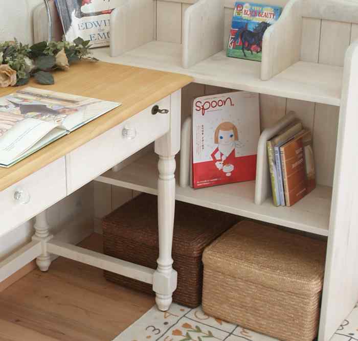 フレンチカントリー本棚｜フレンチ収納家具｜上置収納棚｜パイン
