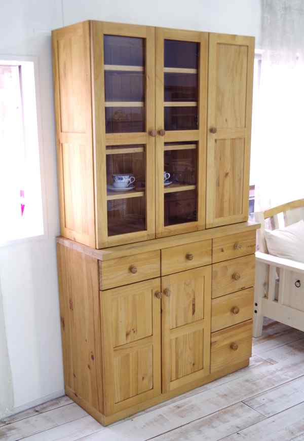 カントリーキッチン収納家具｜パイン材食器棚｜パインファクトリー