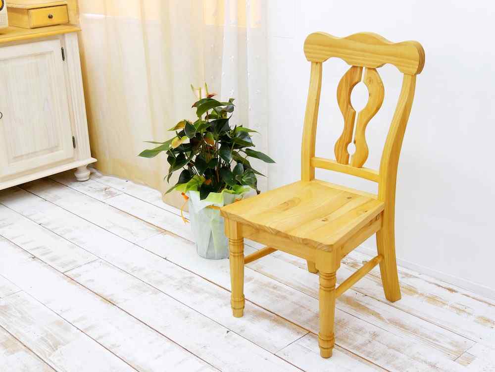 無垢ダイニングチェア｜パイン材椅子座面高さ42cm｜パインファクトリー
