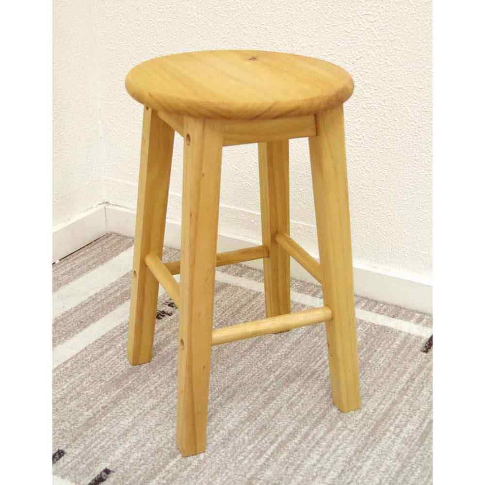 座面高45cmカントリースツール｜パイン材木製スツール｜パインファクトリー