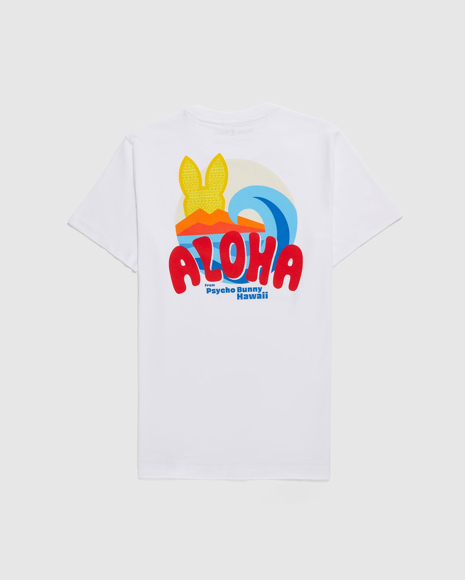 MENS WHITE HAWAII CITY TEE | PSYCHO BUNNY