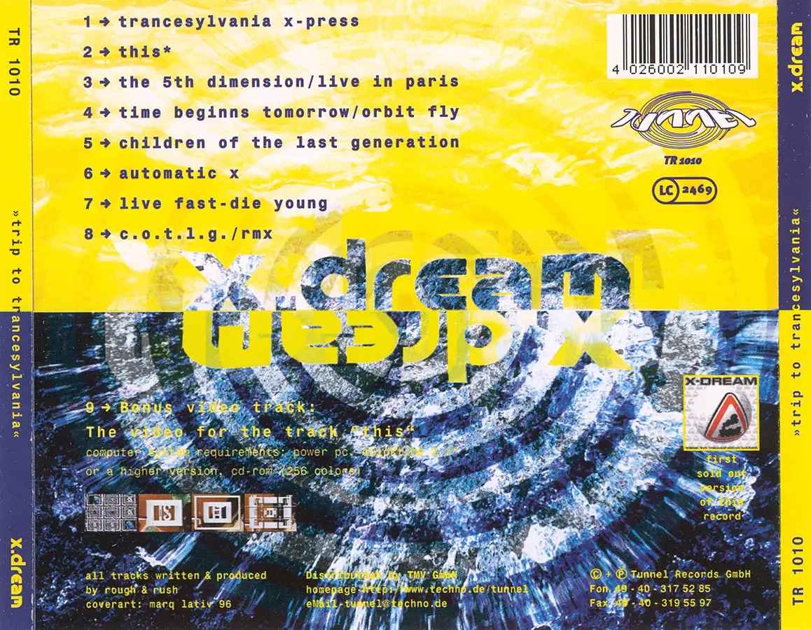 Trip To Trancesylvania (In The Mix) by X-Dream album, CD from 1997