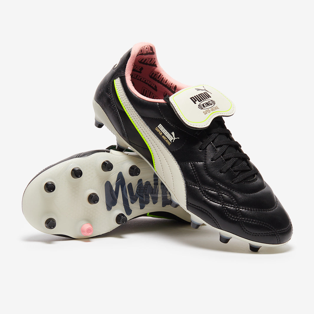 Puma King Top x Mundial SE FG/AG - Puma Black/Puma White/Poison
