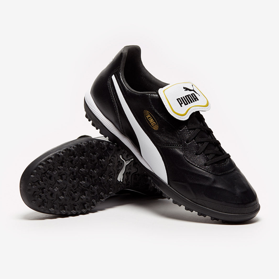 Puma King Top TT - Puma Black/Puma White - Turf Shoe - Mens Soccer