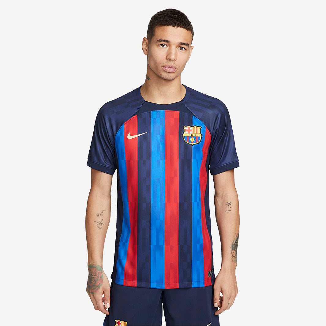 Nike FC Barcelona 22/23 Home Stadium SS Jersey - Obsidian/Sesame