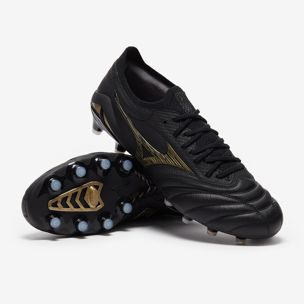 Mizuno Morelia Neo IV Beta Made In Japan FG - Black/Gold - Mens Boots