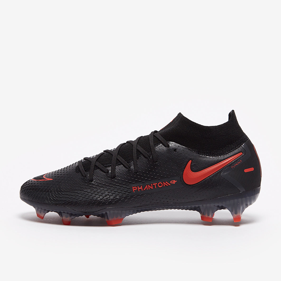 Nike Phantom GT Elite DF FG - Black/Chile Red/Dark Smoke Grey