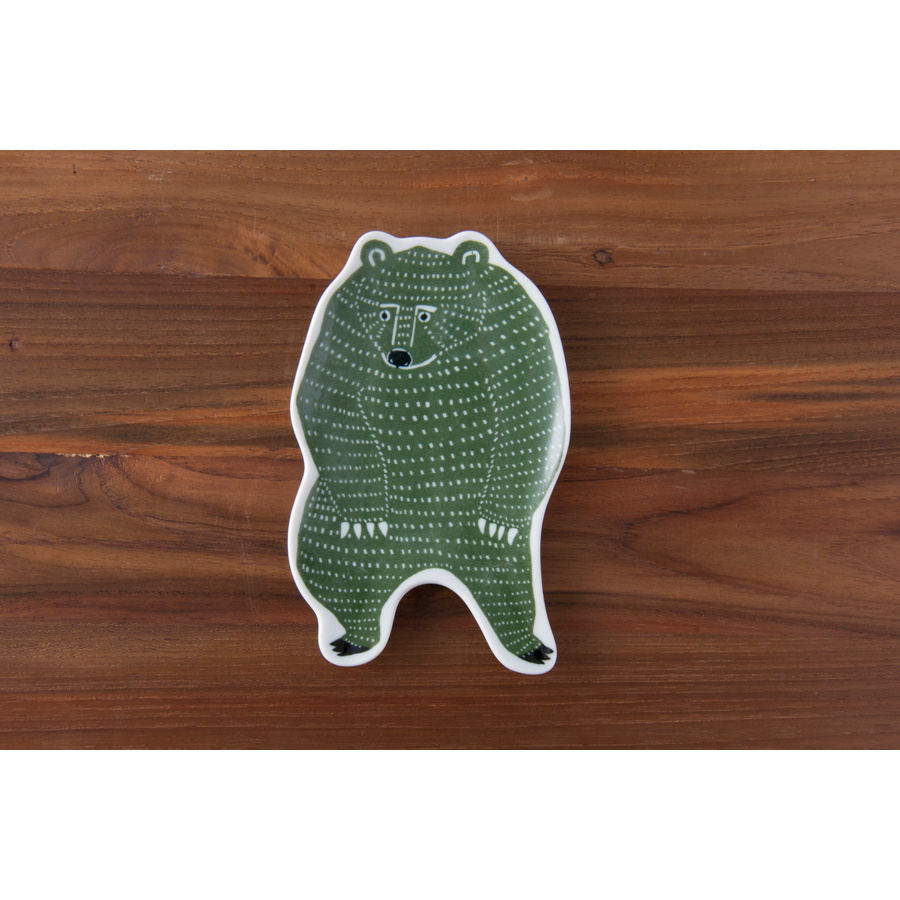 倉敷意匠 kata kata 印判手中皿 クマ | 食器と料理道具の専門店「プロ