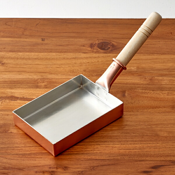 中村銅器製作所 銅玉子焼鍋 12×16cm 1.5mm板 | 食器と料理道具の専門店