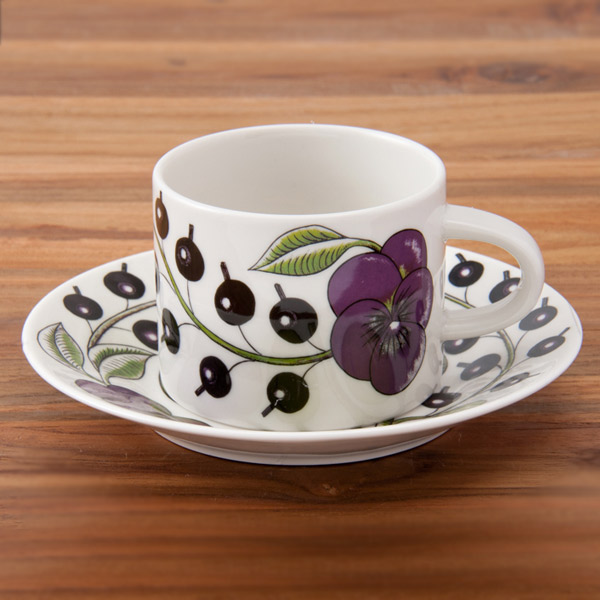 □アラビア パープル パラティッシ ティーカップ＆ソーサー / ARABIA