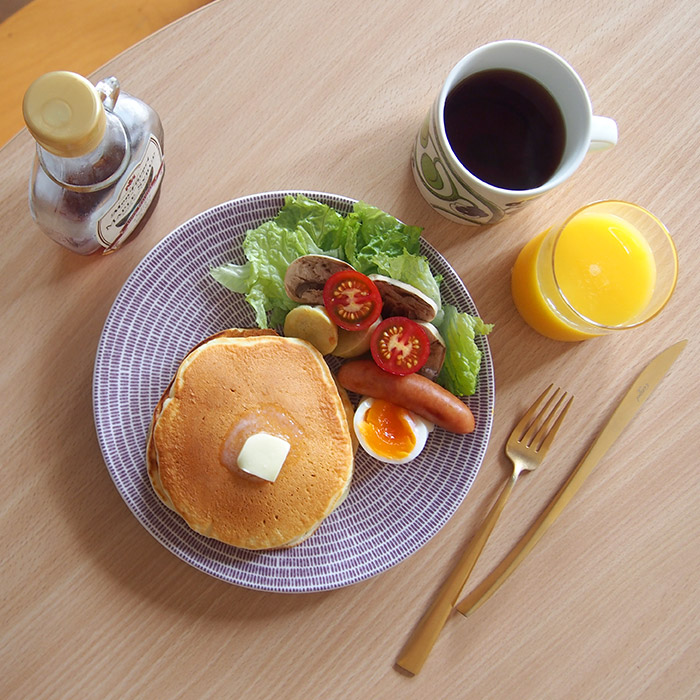 アラビア 24h アベック プレート 20cm パープル / ARABIA 24h Avec