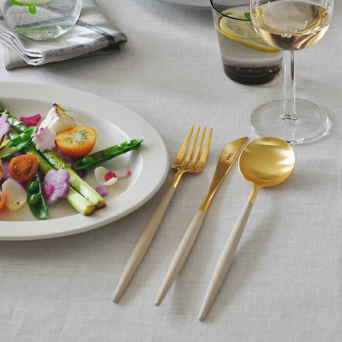 正規品】□クチポール ゴア・アイボリー ゴールド ディナーセット 3PCS