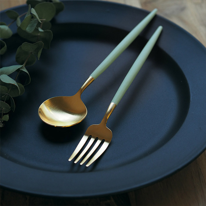 正規品】クチポール ゴア・セラドン ゴールド ディナーフォーク