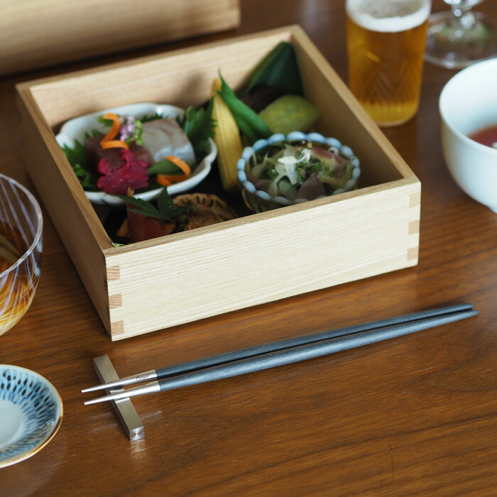 正規品】クチポール ゴア・ブラック シルバー 箸+箸置きセット