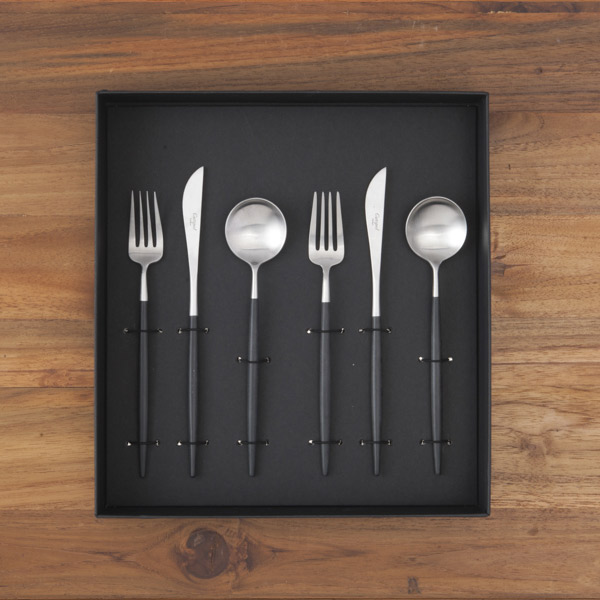 正規品】クチポール ゴア・ブラック シルバー シルバー デザートセット