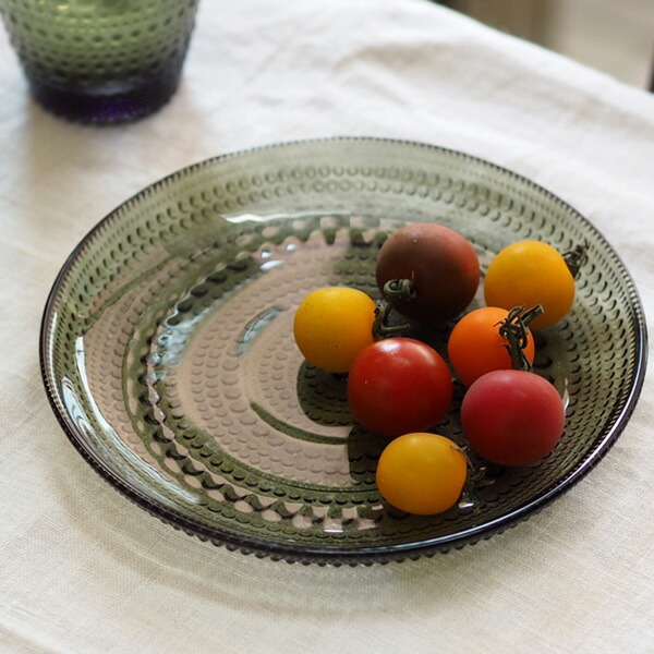 イッタラ カステヘルミ プレート 17cm モスグリーン / iittala
