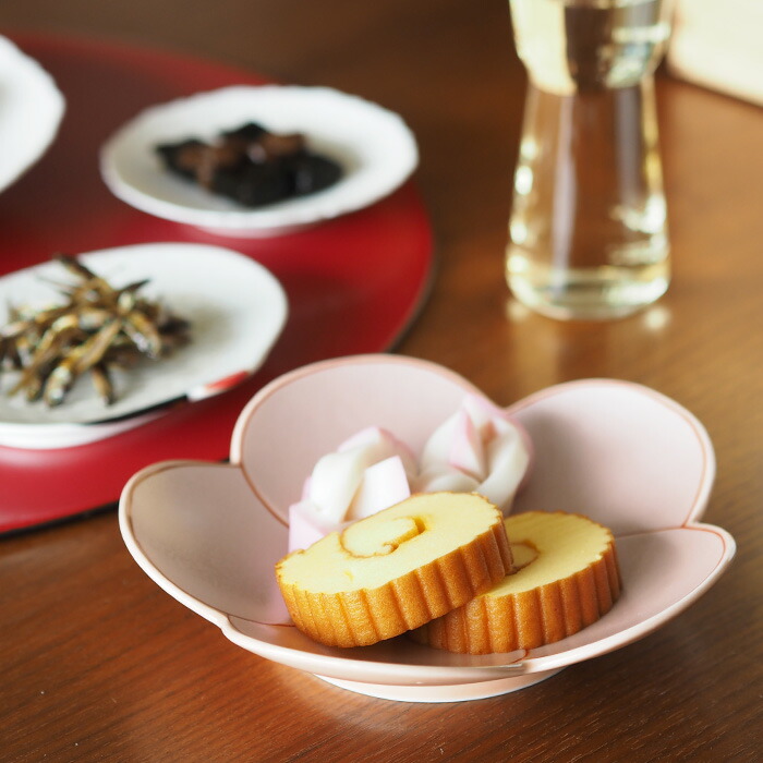 幸楽窯 錦 曙釉 銀彩 捻り梅形 銘々皿【26SPR】【zai】 | 食器と料理