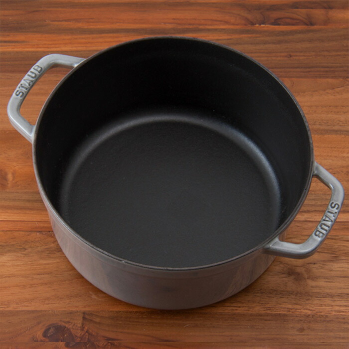 ストウブ ピコココット ラウンド 24cm グレー / staub | 食器と料理