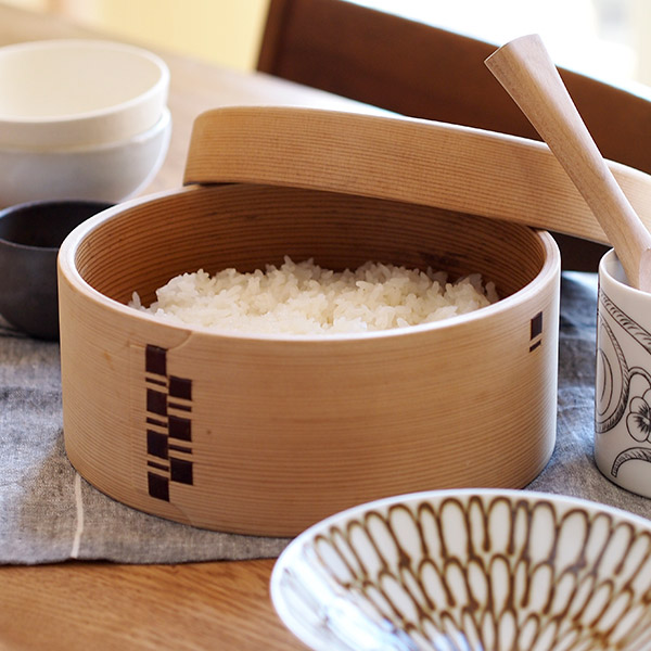 栗久 おひつ 3合 浅型 脚付き | 食器と料理道具の専門店「プロキッチン」