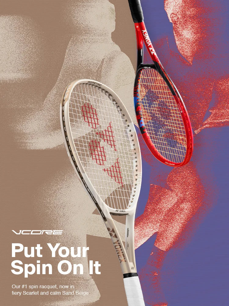 2024 YONEX Vcore 100 Tennis Racket (Sand Beige) – Pro Racket Sports