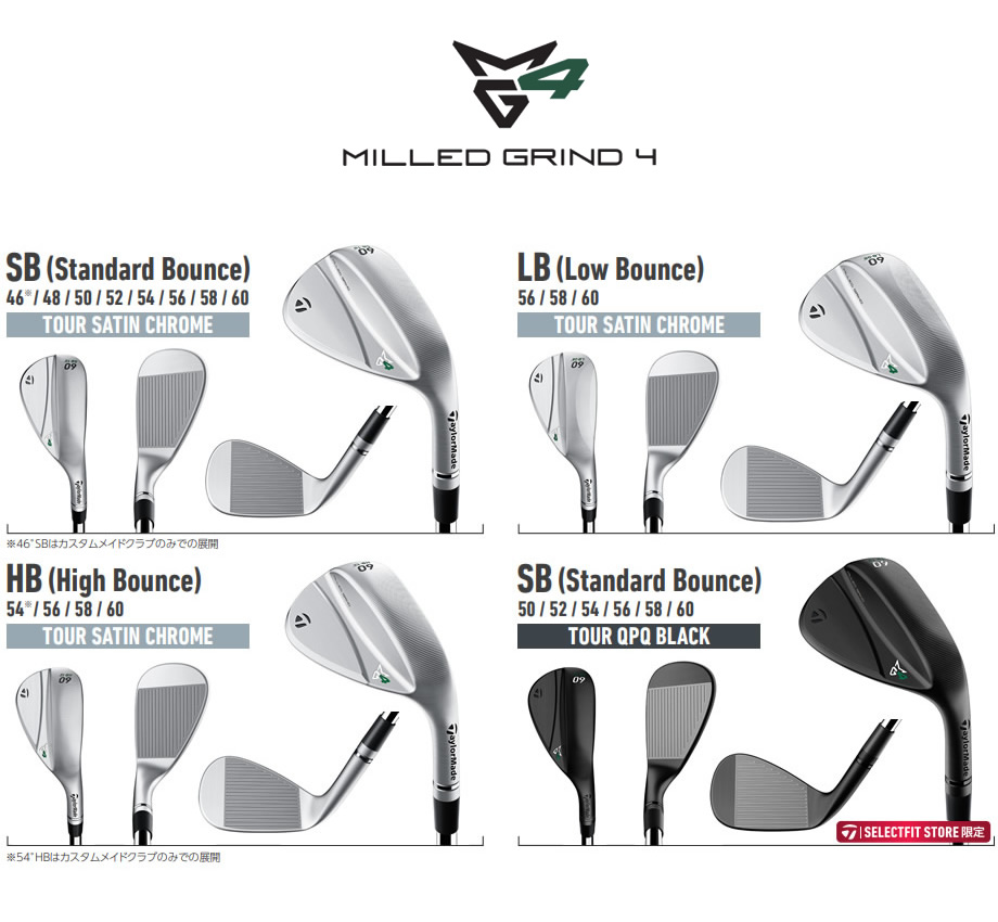 日本仕様 テーラーメイド MG4 ミルドグラインド4 MILLED GRIND 4