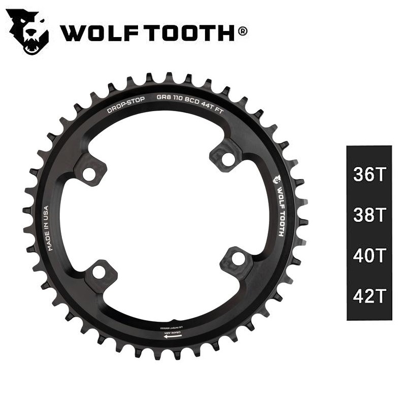 Wolftooth（ウルフトゥース）Drop stop Chainring（ドロップストップ