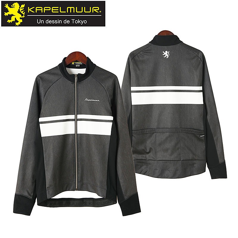 KAPELMUUR（カペルミュール）サーモジャケット ボーダー ブラック
