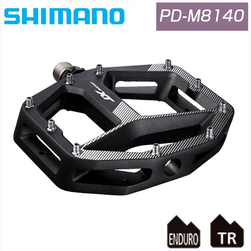 SHIMANO（シマノ）PD-M8140 フラットペダル DEORE XT 送料無料