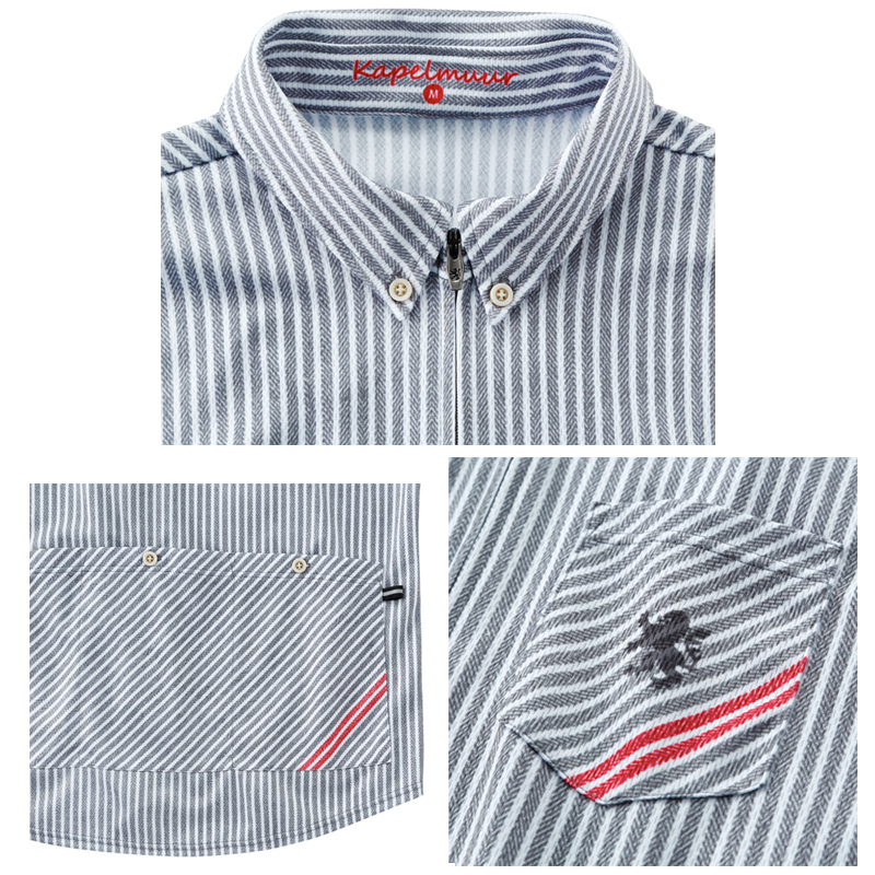 KAPELMUUR（カペルミュール）長袖シャツジャージ ヘリンボーン