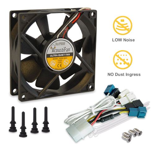 AcoustiFan DustPROOF Premium Quality Ultra Quiet Computer Fan