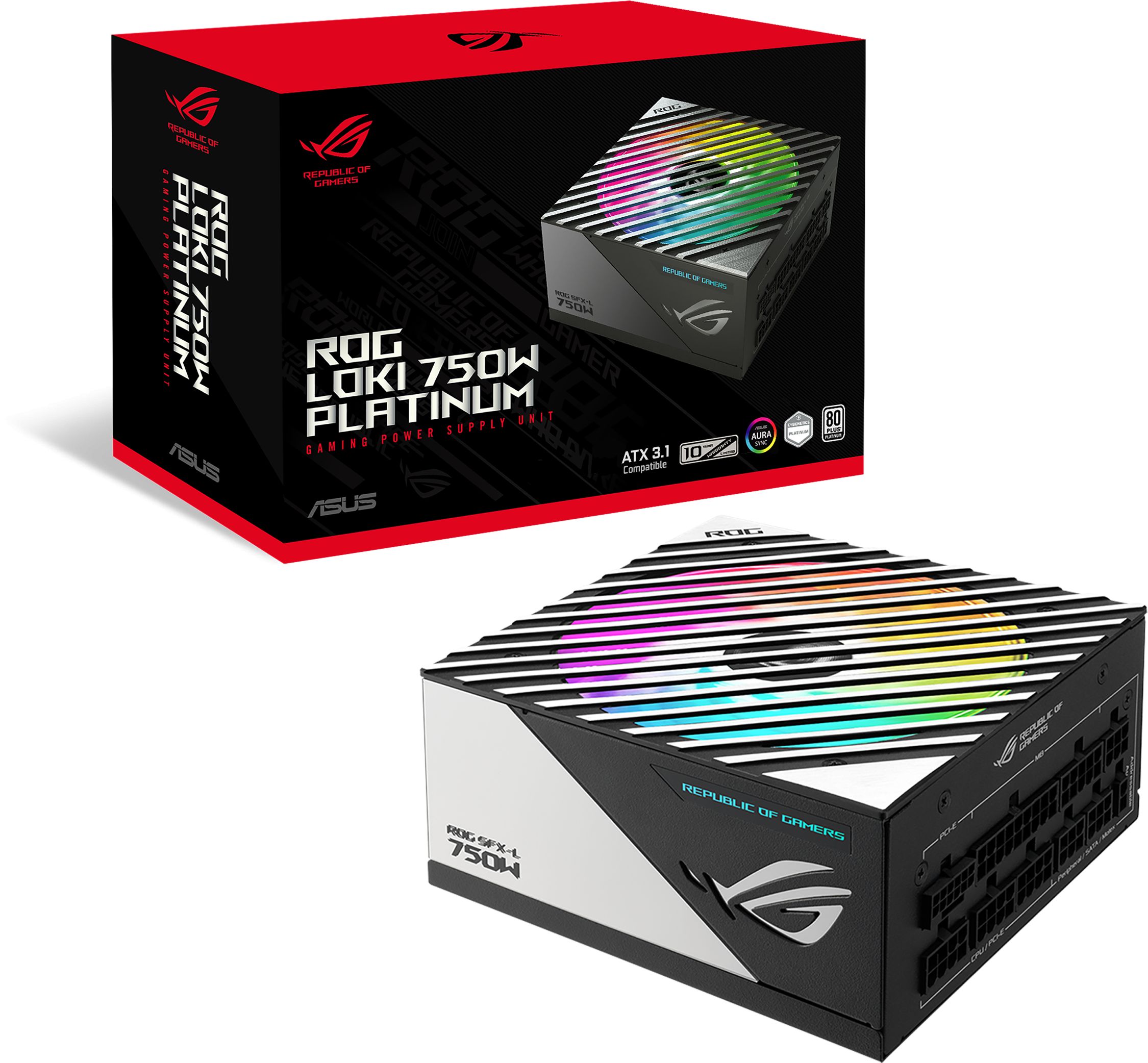 ROG LOKI 750W SFX-L Platinum Fully Modular ATX3.0 Semi-Fanless PSU