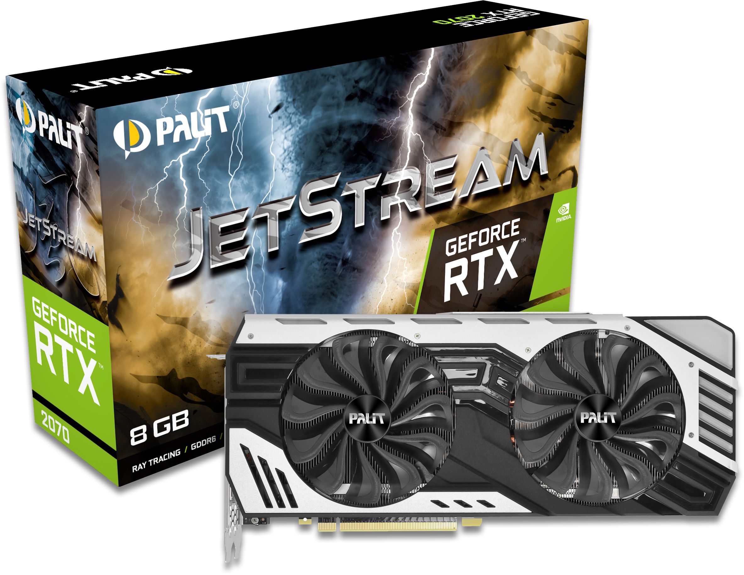 GeForce RTX 2070 8GB JetStream Graphics Card, NE62070020P2-1061J
