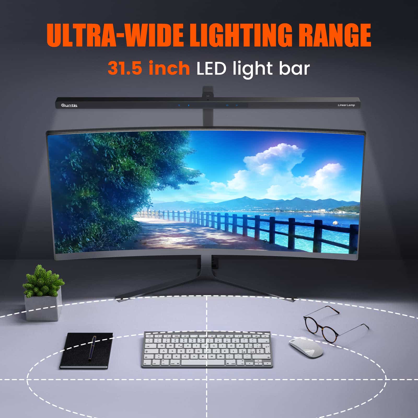 LED ScreenLinear Focus Series,Eye-Care Architect Clamp Desk Lights for