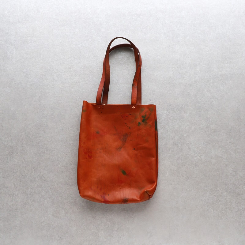 vasco ヴァスコ 別注 PAINT LEATHER MARKET TOTEBAG ペイントレザー